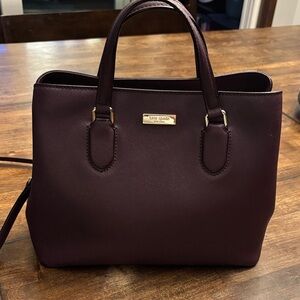 Kate Spade Laurel Way Evangelie Satchel Purple Crossbody Bag